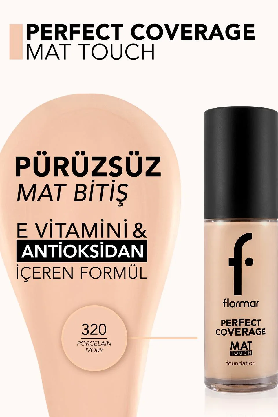 Matte Touch בסיס גימור מאט בפיגמנט גבוה עם ויטמין E 320