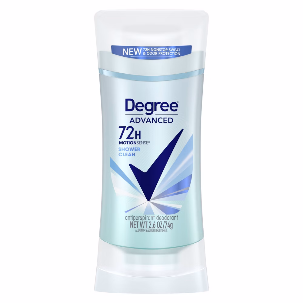 Degree Advanced 72H MotionSense Shower Clean 74g